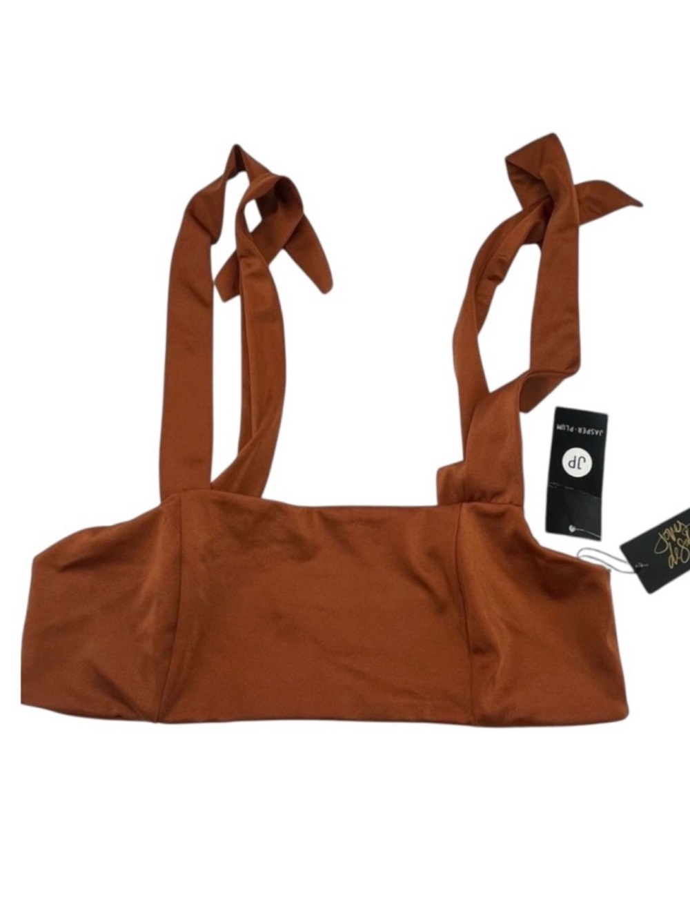 Joues De Sable Dominique Bikini Top Sz L Brown Sugar Swimwear
